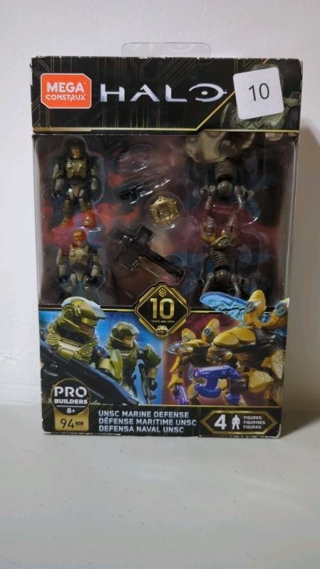 lot 10 image: Mega Construx halo- UNSC MARINE DEFENSE 94pc, set