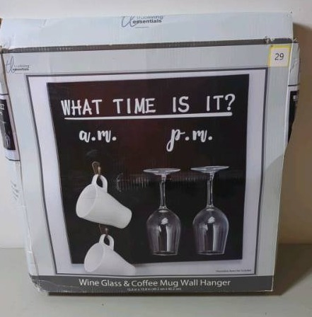 lot 29 image: trueliving essentials Wine Glass & Coffee Mug Wall Hanger