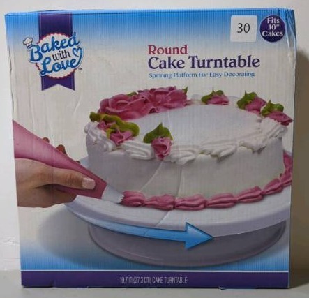 lot 30 image: Baked with Love Round Cake Turntable, 1 Count