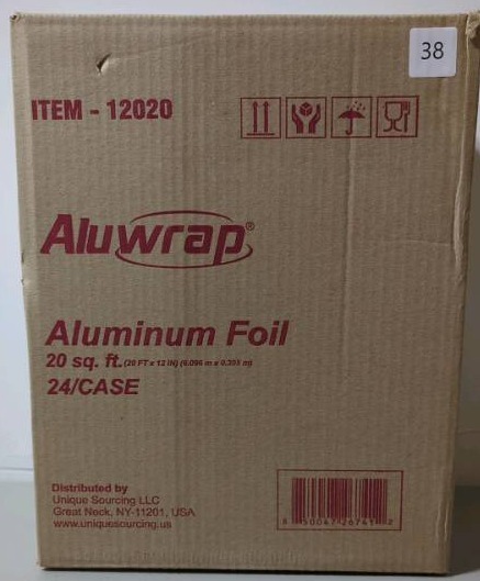 lot 38 image: AluWrap 20 sq ft - 24 Pack - Aluminum Foil