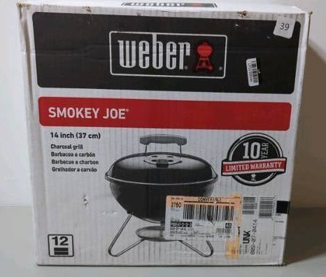 lot 39 image: Weber Smokey Joe 14 in. Portable Charcoal Grill