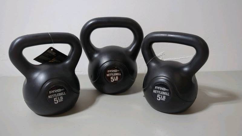 lot 47 image: Set of 3 Pro Strength Kettlebell, 5 lb - ( Set of 3)