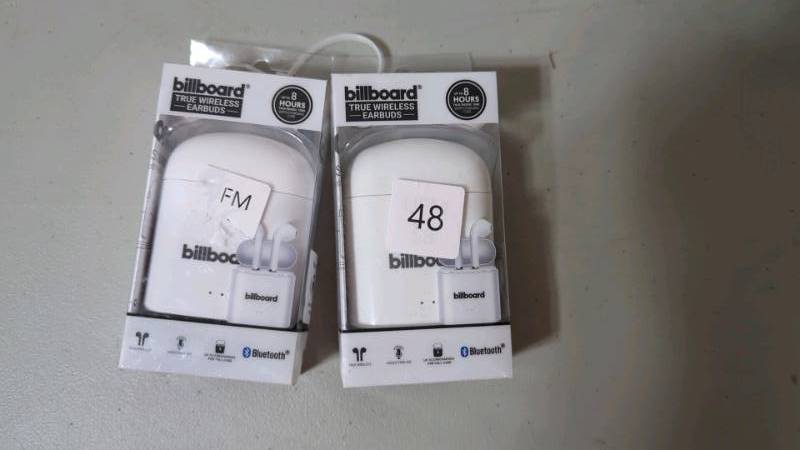 lot 48 image: billboard true wireless ear buds (set of 2)