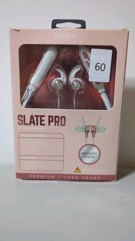 lot 60 image: Vibe Slate Pro Wireless Bluetooth Earphones