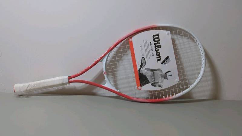 lot 8 image: Wilson Envy XP Racquets - Orange Aluminum Alloy, 112 sq in Head Size Tennis Racquet