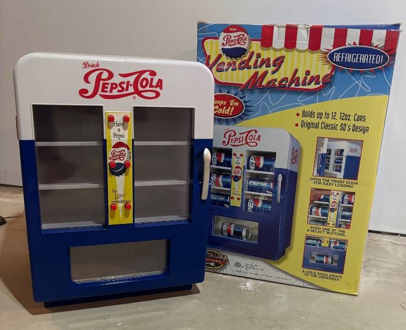 LLBR - Pepsi-Cola Vending Machine Style Mini Refrigerator Model