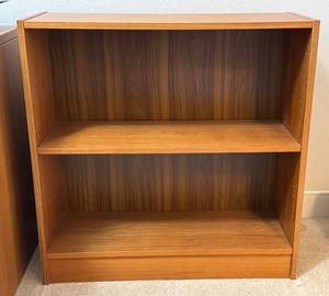 lot 16D image: Danish Teak Two-Shelf Bookcase