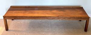 lot 18D image: G - Mid Century Wooden Bench  Coffee Table