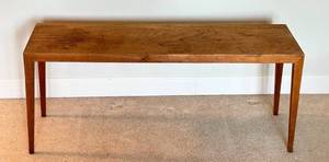 lot 18DD image: Illums Bolighus Copenhagen Mid Century Modern Wood Bench