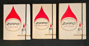lot 136K image: LR - Set of 3 Vintage Zippo Lighters with Original Boxes