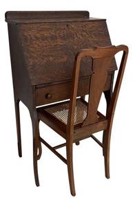 lot 10R image: MB - Vintage Secretary Desk with Chair