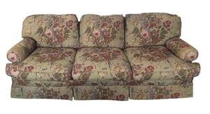 lot 18A image: LR - Ralph Lauren Floral Upholstered Sofa  Couch