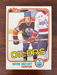 lot 27X image: MB - 1981 Topps Wayne Gretzky Oilers Trading Card