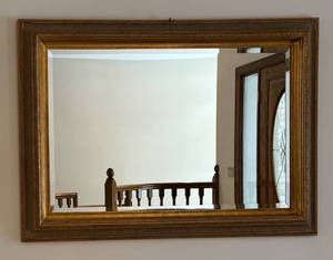 lot 70R image: E - Elegant Mirror with Ornate Gold Frame