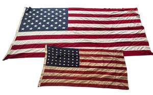 lot 149R image: MB - Lot of 2 American Flags