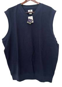 lot 152R image: MB - New Lone Cypress Navy Sweater Vest Size XL