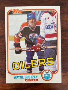 lot 153X image: MB - 1981 Topps Wayne Gretzky Oilers Hockey Trading Card