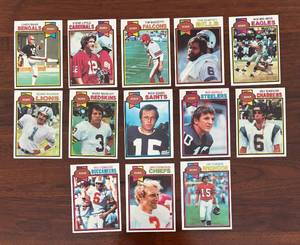 lot 222R image: MB - Lot of 13 Vintage NFL Kicker Trading Cards