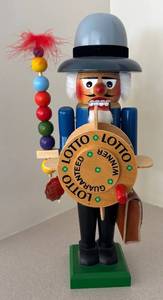 lot 223R image: LL  - Original Steinbach Volkskunst German Nutcracker Lotto Winner Figure