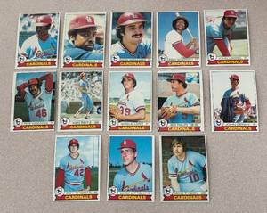 lot 263R image: MB - 1979 Topps St. Louis Cardinals Baseball Card Lot