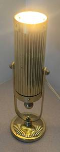 lot 290R image: LL  - Vintage Brass Adjustable Up Light Lamp