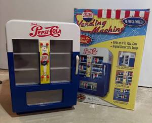 lot 354R image: LLBR - Pepsi-Cola Vending Machine Style Mini Refrigerator Model 210866