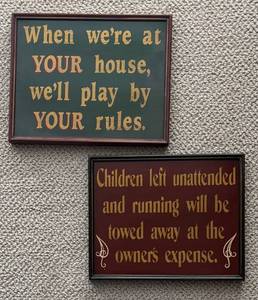 lot 355R image: LLBR - Decorative Wooden Signs by Davis & Small