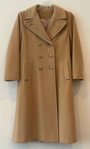 lot 48C image: P - Vintage Rosewin Pure Wool Camel Double-Breasted Overcoat, Union Made in USA