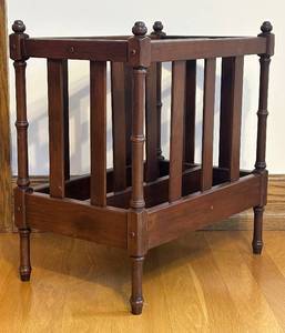lot 93C image: K - Butler Specialty Wooden Magazine Rack