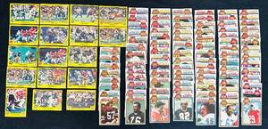 lot 203C image: DR - Large Collection of 1980 Topps NFL Football Trading Cards Assorted Players and Teams