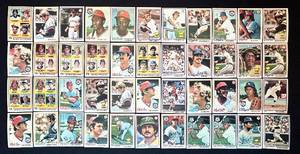 lot 214C image: DR - 1978 Topps Baseball Card Collection Assorted Vintage Players