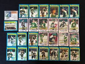lot 249C image: DR - Minnesota North Stars Hockey Card Collection Topps & O-Pee-Chee 1970s-1980s