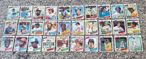 lot 365R image: K - Collection of Vintage Baseball Cards 1970s-1980s MLB Stars