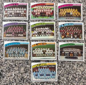 lot 383R image: K - Set of 10 Vintage NHL Team Sports Cards