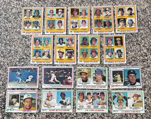 lot 386R image: K - Vintage 1977-1978 Topps Baseball Card Collection - Rookie and Leader Cards