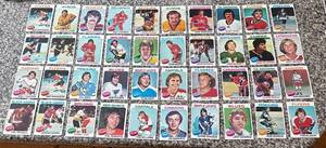 lot 393R image: K - Collection of Vintage 1970s NHL Hockey Cards