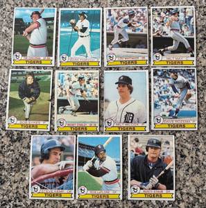 lot 395R image: K - 1978 Topps Vintage Detroit Tigers Baseball Cards