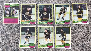 lot 397R image: K - Lot of Vintage Topps Boston Bruins Hockey Cards 1979-80