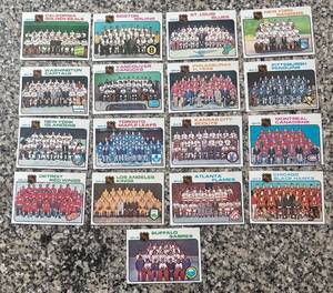 lot 409R image: K - 1974-75 NHL Team Hockey Cards