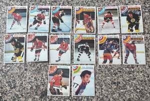 lot 415R image: K - Set of Vintage Hockey Sports Cards Assorted Players