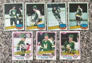 lot 416R image: K - Vintage Minnesota North Stars Hockey Cards