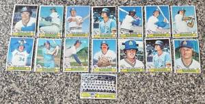 lot 419R image: K - 1978 Topps Seattle Mariners Baseball Card Collection
