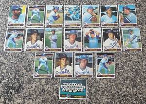lot 424R image: K - Collection of Vintage Kansas City Royals Baseball Cards