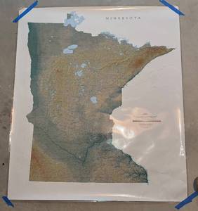 lot 438R image: LLBR - Laminated Large Minnesota Wall Map by Raven Maps