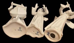 lot 463R image: LLBR - Set of 3 Dresden Porcelain Angels