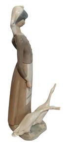 lot 464R image: LLS - Lladro Girl with Geese Porcelain Figurine