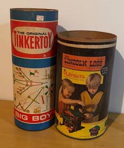 lot 479R image: LLBR - Vintage Tinkertoy Big Boy and Lincoln Logs Play Sets