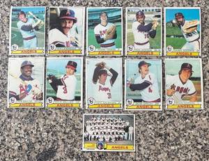 lot 529R image: DR - Lot of 11 Vintage California Angels Baseball Cards