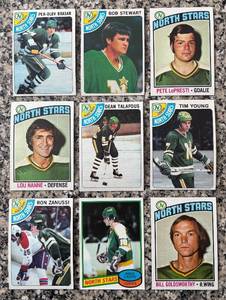 lot 539R image: DR - Collection of Vintage Minnesota North Stars Hockey Cards