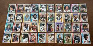 lot 544R image: DR - Collection of Vintage Football Sports Cards Assorted Teams and Players